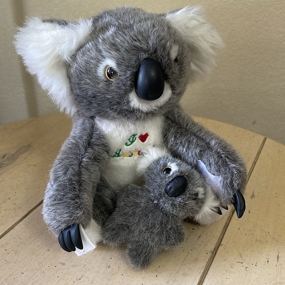 I Love Australia Koala‎ Plush Stuffed Animal Toy Mom & Baby Souvenir